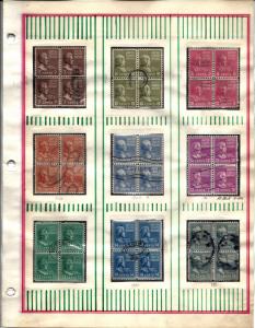 803-834 Mint,OG,NH & Used... Blocks of 4... SCV $189.40