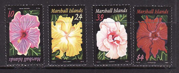 Marshall Is.-Sc#860-63-unused NH set-Famous People-2003-very small gum