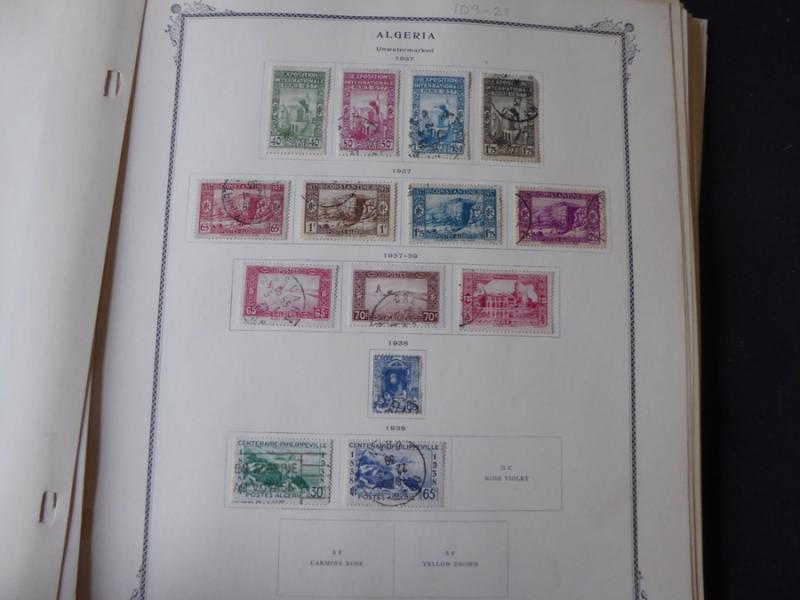 Algeria 1924-1971 Stamp Collection on Scott Specialty Album Pages