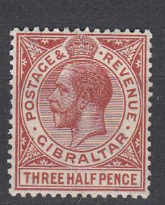 Gibraltar - 1922 KGV 1 1/2p Sc# 78a - MNH (4899)