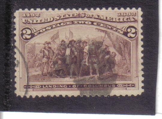 231 - .02 Columbian broken hat used f.