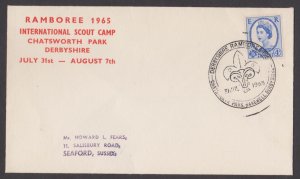 GREAT BRITAIN - 1965 RAMBOREE INT'L SCOUT CAMP SPECIAL COVER WITH SPECIA...