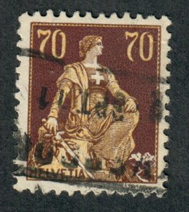 Switzerland #141 used single