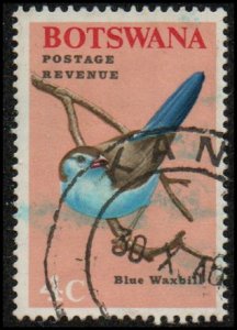 Botswana 22 - Used - 4c Blue Waxbill (1967) (cv $0.45)