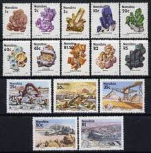 Namibia 1991 Minerals definitive set of 15 values complet...