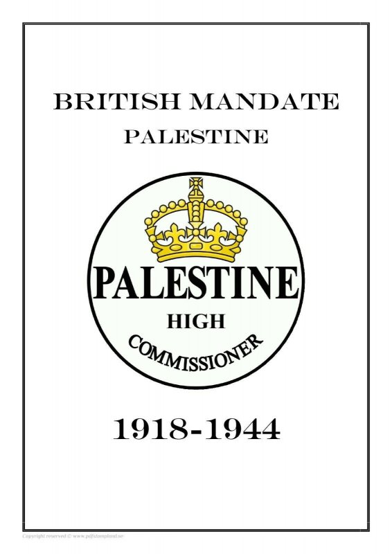 Palestine - British Mandate 1918-1944 PDF DIGITAL  STAMP ALBUM PAGES