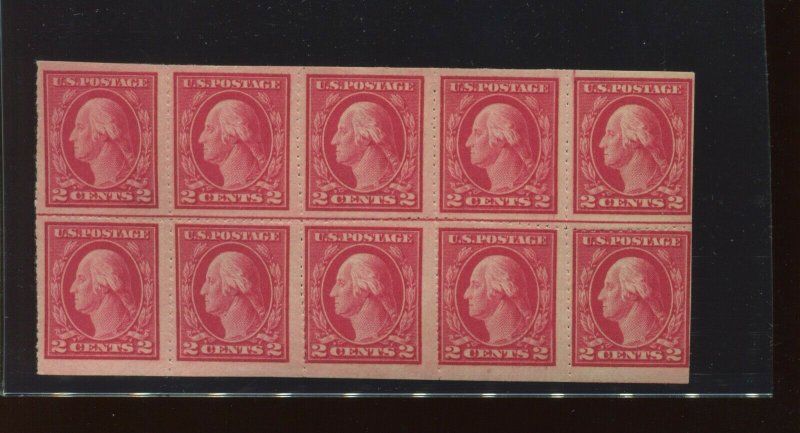 482 Var Imperf PRIVATE ROULETTE PERFS Mint Line Block of 8 Stamps w/ APS Cert