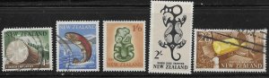 New Zealand #343-345,347,348  used. nice