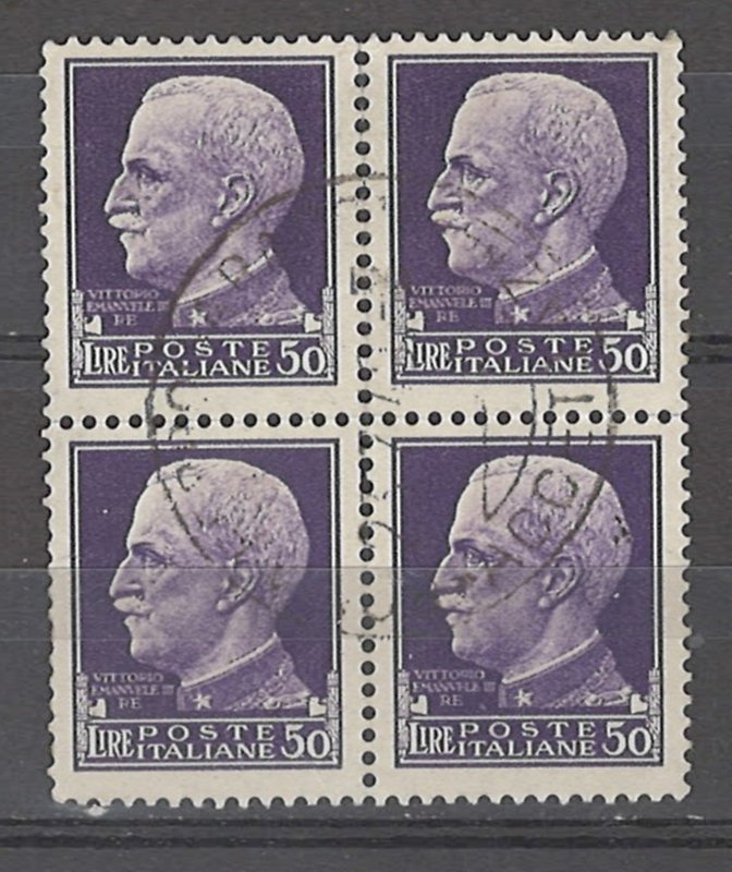 COLLECTION LOT # 4961 ITALY #231 WMK 140 BLOCK OF 4 1929 CV+$160