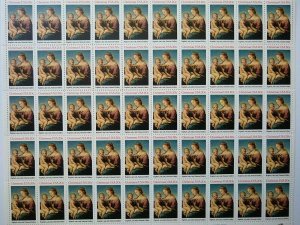 Scott 2063 MADONNA & CHILD - RAPHAEL Sheet of 50 US 20¢ Stamps MNH 1983