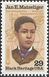 # 2567 MINT NEVER HINGED ( MNH ) JAN E. MATZELIGER