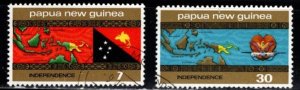 Papua New Guinea - #423 - 424 Independence set/2 - Used