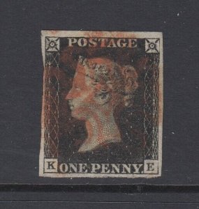 Great Britain, Scott 1 (SG 2), used Penny Black