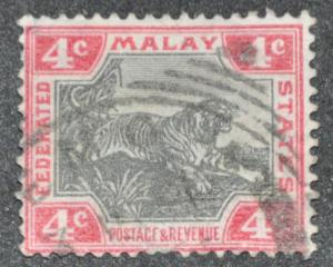 DYNAMITE Stamps: Federated Malay States Scott #28  USED
