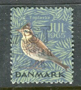 DENMARK; 1965 early Local Christmas Stamp fine used value