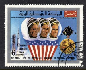 STAMP STATION PERTH Yemen #History of Space Exploration Apollo 12 Used