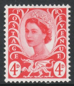 GB Regional Wales Scott 10 - SG W10, 1967 Elizabeth II 4d MH*