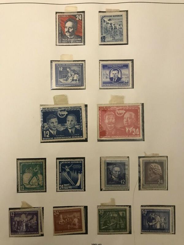 East Germany 1949/67 MH Unused MNH Album Collection(500+)ALB964