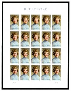 US  5852 Betty Ford - Forever Pane of 20 - MNH - 2024 - B11111 UR