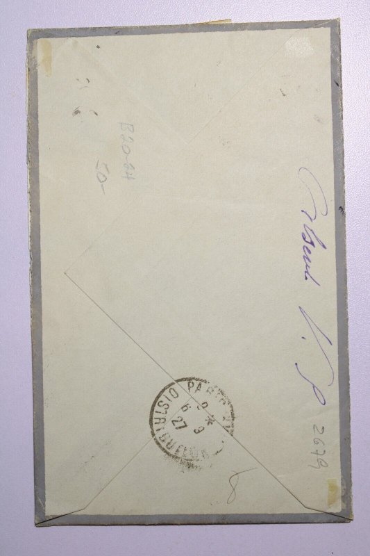 Luxembourg 1927 Registered Cover to Paris / Semi Postal Issues - L38781