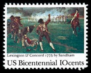 PCBstamps   US #1563 10c Lexington - Concord, MNH, (20)