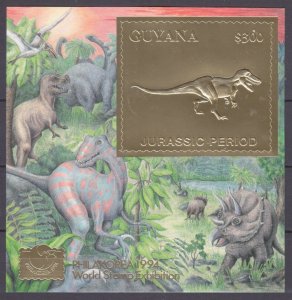 1994 Guyana 4878/B433 gold Dinosaurs 50,00 €