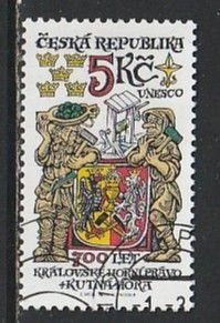 2000 Czech Rep - Sc 3112 - used VF - 1 single - Kutna Hora Royal Mining Law