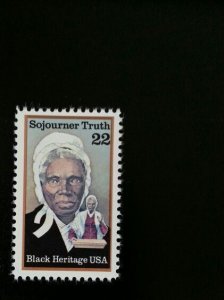 1986 22c Sojourner Truth, Human Rights, Black Heritage Scott 2203 Mint F/VF NH