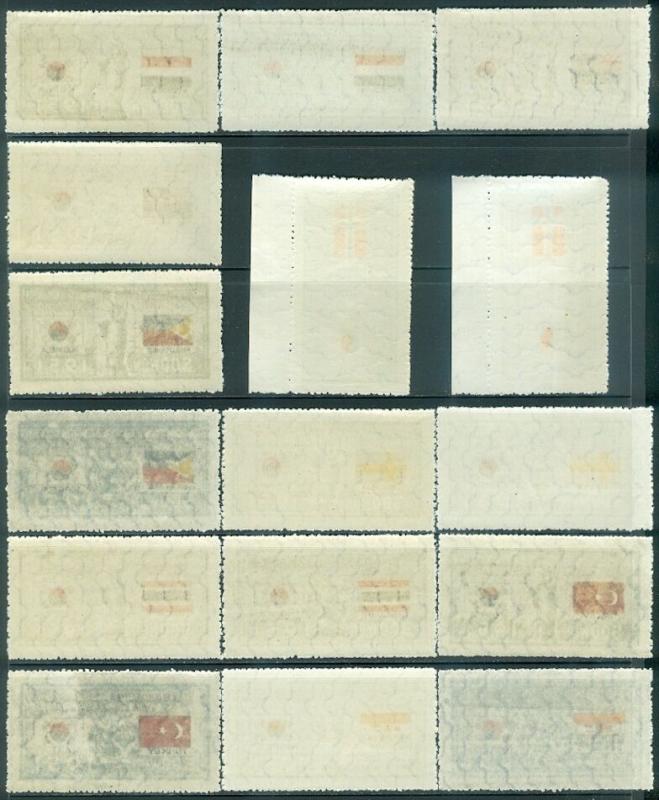 EDW1949SELL : KOREA 1951-52 Scott #132-73 Post Office Fresh. Very Fine, Mint NH.