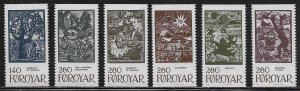 Faroe Islands Scott #'s 115 - 120 MNH