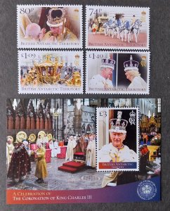 YEAR 2023 - BRITISH ANTARCTIC TERRITORY  - KING CHARLES  Set & Shettlet   MNH **