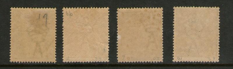 Australia 1914 KGV SG 20-23 MH