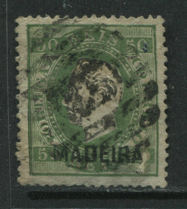 Madeira overprinted 1872 50 reis used