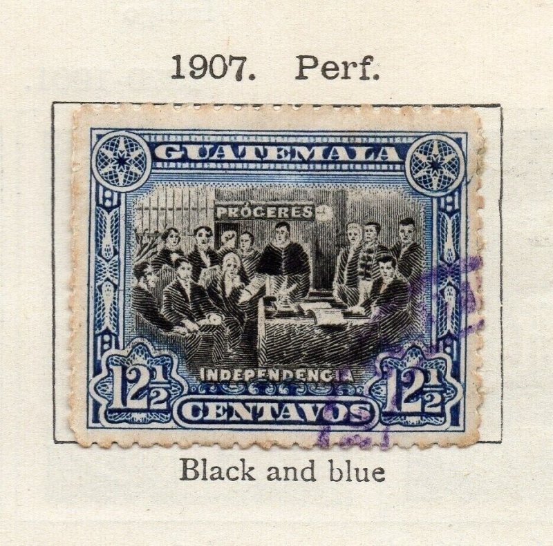 Guatemala 1907 Early Issue Fine Used 12.5c. Surcharged NW-217059