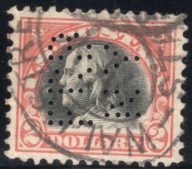 #523 Used Wall Street and perfin cancels Sm. thin at bott. CV. $240 (JH 4/10) 