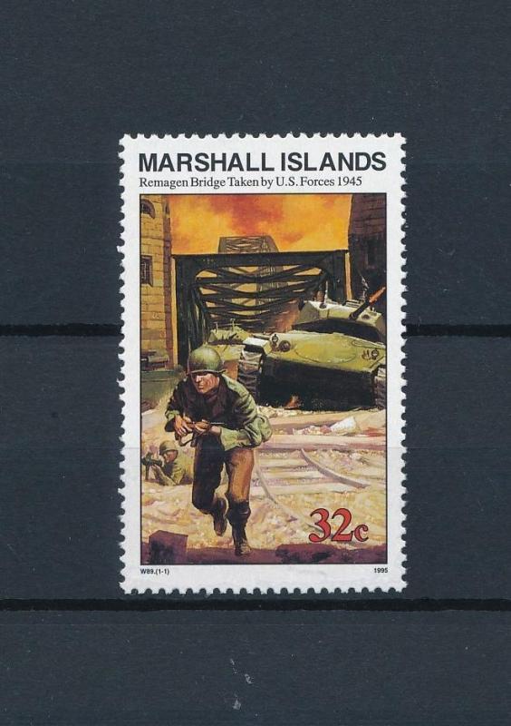 [81017] Marshall Islands 1995 Second World war Remagen bridge MNH