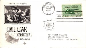 FDC 1961 SC #1178 Artcraft Cachet - Charleston SC - Single - J816