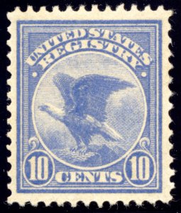 US F1 10c Registry 1911 Eagle PSAG grade 85 NH