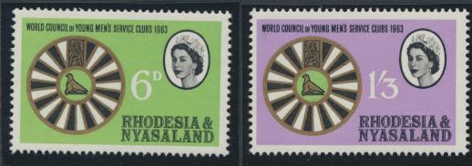 Rhodesia & Nyasaland SG 48/49 Sc# 189/90  MNH Mens Service Clubs  see detail