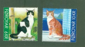 FAROE ISLANDS 551-2 MNH CV $5.00 BIN $3.00