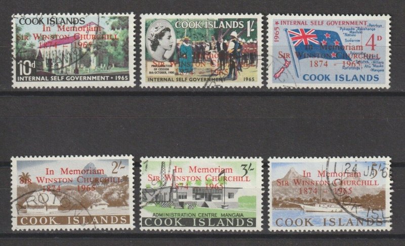 COOK ISLANDS 1966 SG 179/80 USED Cat £8.25