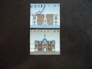 Stamps - Canada - Scott# 1375-1376 - Used Set of 2 Stamps