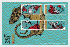 Stamps Isle of Man.2020. - Year of the Rat 2020 - First Day Cover.