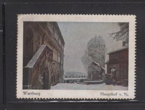 German Advertising Stamp - Landmarks, Wartburg Series, Courtyard from North