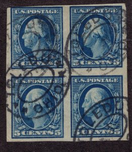 U.S. - 347 - Block of 4 - Fine/Very Fine - Used (catalog value 220.00)