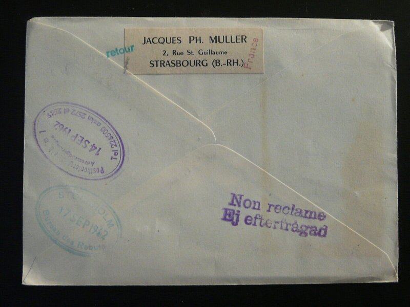 special flight cover Leipziger Messe to Stockholm Sweden 1962 DDR 97775