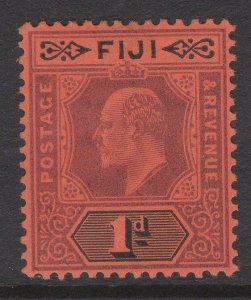 FIJI SG116 1904 1d PURPLE & BLACK/RED MTD MINT