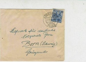 Germany Adenstedt 1948 Allied Occupation Stamps Cover to Bern Ref 32359