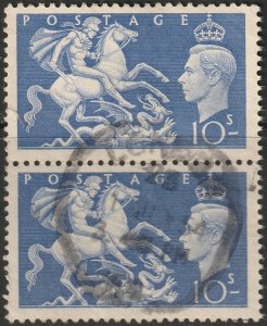 Great Britain 1951 Sc 288 pair used