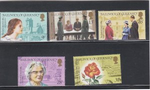 Guernsey # 274-278, Dame of Sark, Mint LH, 1/3 Cat.